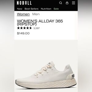 NOBULL Women's Allday 365 Ripstop Sneakers - Cream